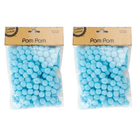 1.5Cm Pom Pom/200- L Blue