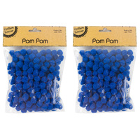1.5Cm Pom Pom/200- Dark Blue