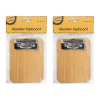 Mini Wooden Clip Board
