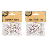 PONY BEADS WITH LETTERS - 25G