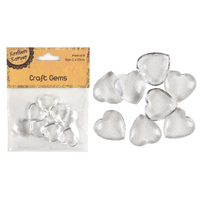 Craft Gems- Clear Heart/8[192/12]