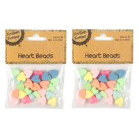 Pastel Heart Beads/30