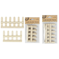 Craft Wood Fence - 2 Assorted