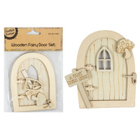 Wooden Fairy Door Set