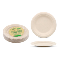 Eco Biodegradable Catering Plates - Round 6inch- 30Pk