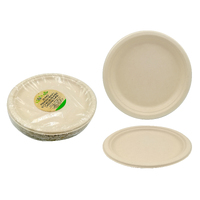Eco Biodegradable Round Plates-10inch-20Pk