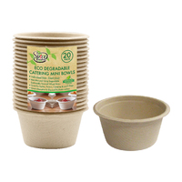 Eco Biodegradable Catering Mini Bowls-55Ml-20Pk