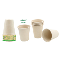 ECO BIODEGRADABLE CATERING - CUPS 260ML-6PK