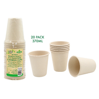 Eco Biodegradable Catering - Cups 370Ml-20Pk