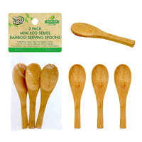 3Pk Mini Eco Bamboo Serving Spoons