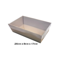 Grazing Box With Clear Plastic Lid - Brown Series