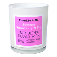 Candle 295g Straw Fig wht glss