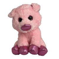 Plush Foil Anml Sit 20Cm Pig