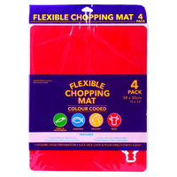 Chopping Mat Colour Coded 4Pk