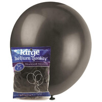 Black - 25 X 30Cm (12inch) Decorator Balloons