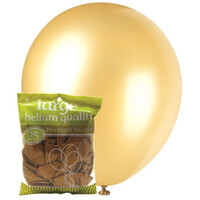 Gold - 25 X 30Cm (12inch) Metallic Balloons