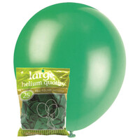 Green - 25 X 30Cm (12inch) Metallic Balloons