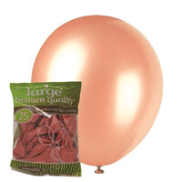 Rose Gold - 25 X 30Cm (12inch) Metallic Balloons