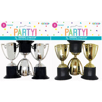 3 Trophies - Silver And Gold