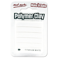 Mm Make N Bake Polymer Clay 60G - Titanium White