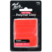 Mm Make N Bake Polymer Clay 60G - Scarlet