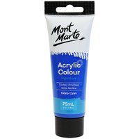 Mm Acrylic Colour Paint 75Ml - Deep Cyan Blue