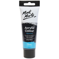 Mm Acrylic Colour Paint 75Ml - Lamp Black