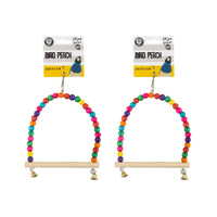 Bird-Beaded Arch Swing W/Bell