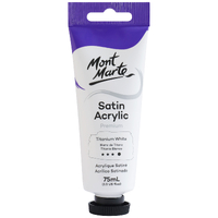 Mm Satin Acrylic 75Ml - Titanium White