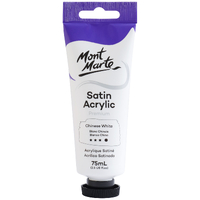 Mm Satin Acrylic 75Ml - Chinese White