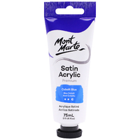 Mm Satin Acrylic 75Ml - Cobalt Blue