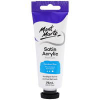 Mm Satin Acrylic 75Ml - Cerulean Blue
