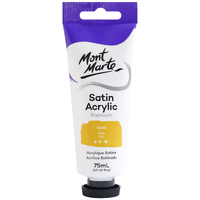 Mm Satin Acrylic 75Ml - Gold