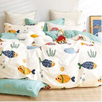 SB FRANKIE FISH QUILT COVER SET ODYSSEY