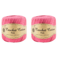 50Gram Pink Crochet Cotton Ball