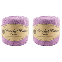 50Gram Purple Crochet Cotton Ball