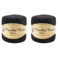 50Gram Black Crochet Cotton Ball