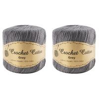 50Gram Grey Crochet Cotton Ball
