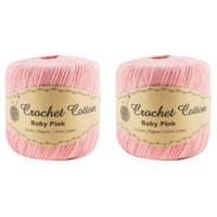 50Gram Baby Pink Crochet Cotton Ball