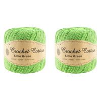 50G Lime Green Crochet Cotton Ball