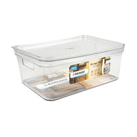 Clear Storage Tub W/Lid Med