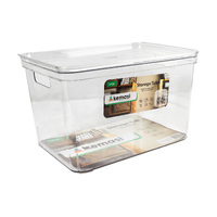 Clear Storage Tub W/Lid Lrg