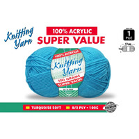 Knitting Yarn 8 Ply 100G Aqua