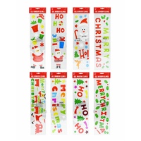 Window Gel Clings Long 14x48cm Asst