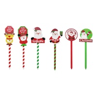 Garden Stake Festive Mix 30cm Asst Srt