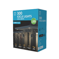 LED Icicle Flashing 300 Cool