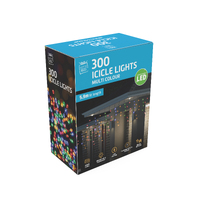 LED Icicle Flashing 300 Multi