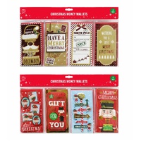 Money/Gift Card Wallet 4pk Asst