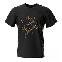 T SHIRT LADIES FOILED CHRISTMAS Asst