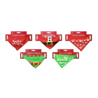 Xmas Pet Bandana Asst